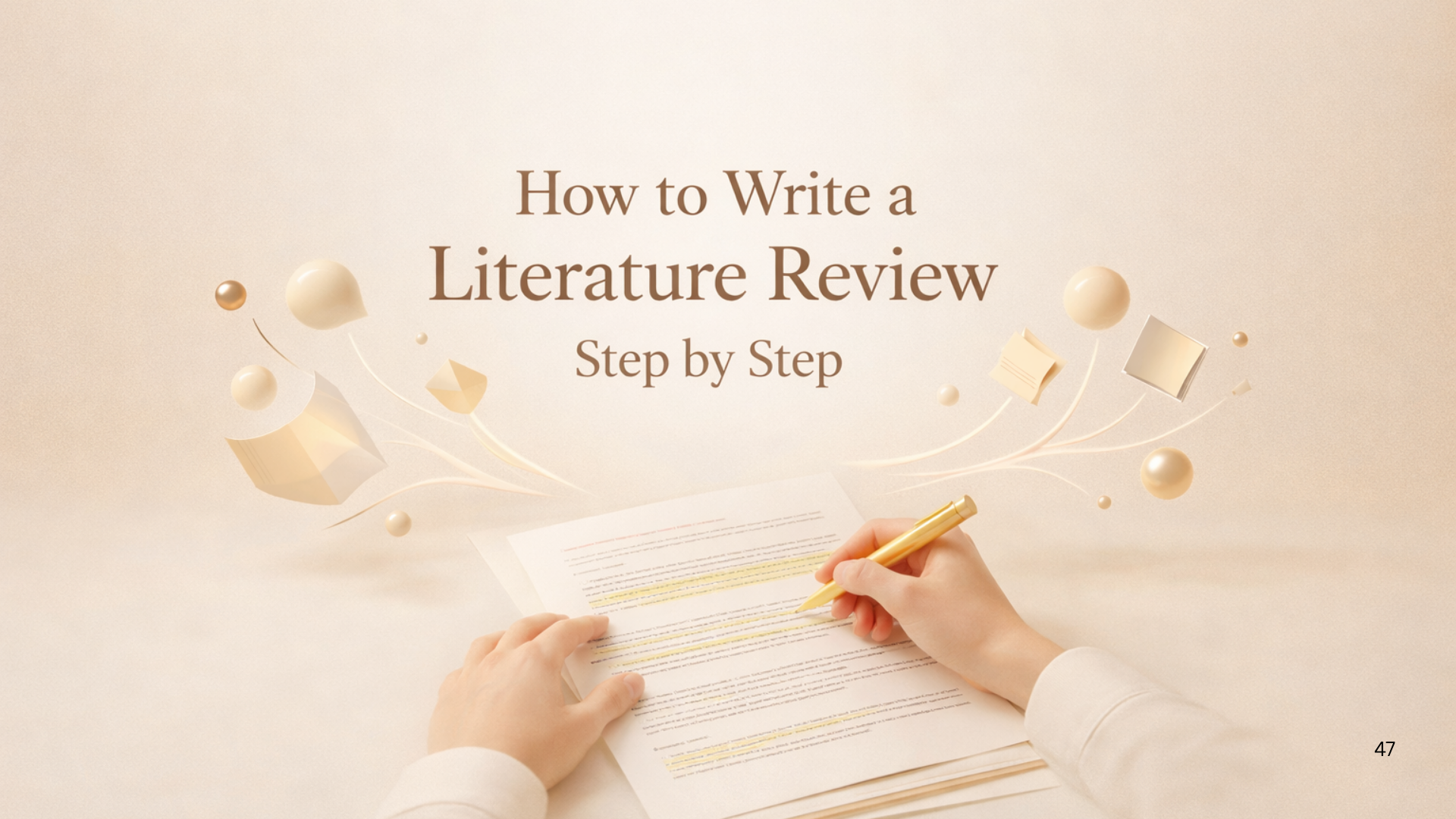 How to Write a Literature Review Step by Step